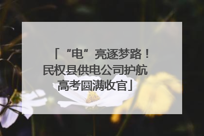 “电”亮逐梦路！民权县供电公司护航高考圆满收官