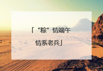 “粽”情端午 情系老兵