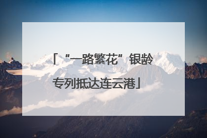 “一路繁花”银龄专列抵达连云港