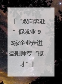 “双向奔赴”促就业 93家企业走进益阳师专“揽才”