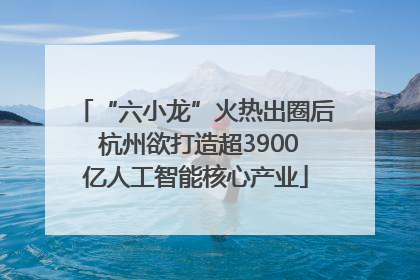 “六小龙”火热出圈后 杭州欲打造超3900亿人工智能核心产业