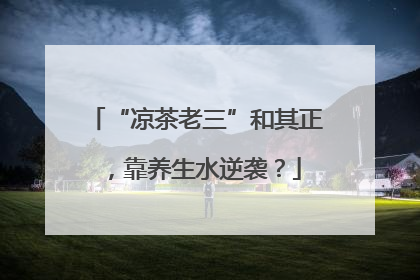 “凉茶老三”和其正，靠养生水逆袭？