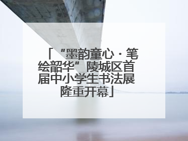 “墨韵童心・笔绘韶华”陵城区首届中小学生书法展隆重开幕