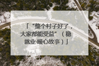 “整个村子好了，大家都能受益”（稳就业·暖心故事）