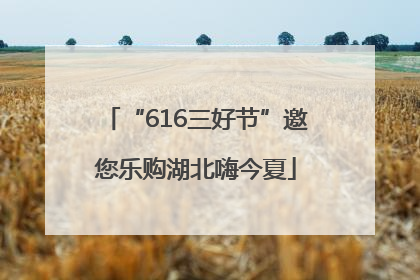 “616三好节”邀您乐购湖北嗨今夏