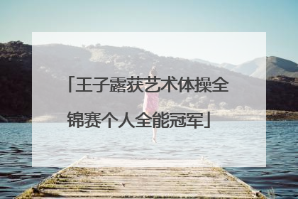 王子露获艺术体操全锦赛个人全能冠军