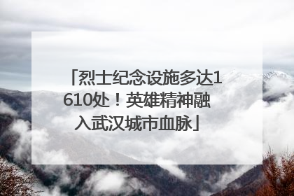 烈士纪念设施多达1610处！英雄精神融入武汉城市血脉