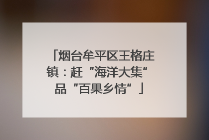 烟台牟平区王格庄镇：赶“海洋大集” 品“百果乡情”