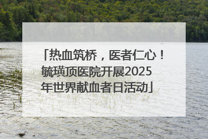 热血筑桥，医者仁心！毓璜顶医院开展2025年世界献血者日活动