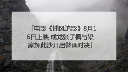 电影《捕风追影》8月16日上映 成龙张子枫与梁家辉此沙开启警匪对决