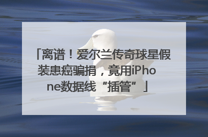 离谱！爱尔兰传奇球星假装患癌骗捐，竟用iPhone数据线“插管”