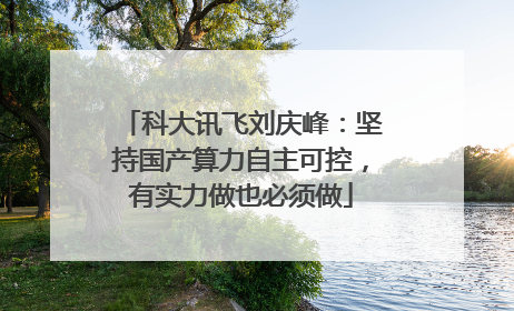 科大讯飞刘庆峰：坚持国产算力自主可控，有实力做也必须做