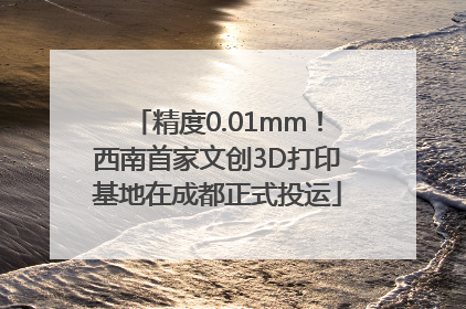 精度0.01mm！西南首家文创3D打印基地在成都正式投运