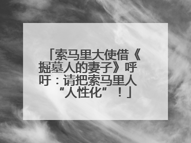 索马里大使借《掘墓人的妻子》呼吁：请把索马里人“人性化”！