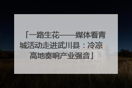 一路生花——媒体看青城活动走进武川县：冷凉高地奏响产业强音