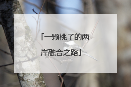 一颗桃子的两岸融合之路