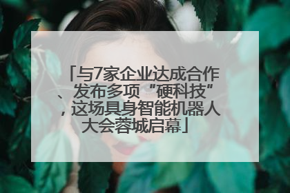 与7家企业达成合作、发布多项“硬科技”，这场具身智能机器人大会蓉城启幕