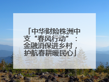 中华财险株洲中支“春风行动”：金融消保进乡村，护航春耕暖民心