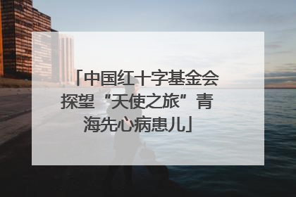 中国红十字基金会探望“天使之旅”青海先心病患儿
