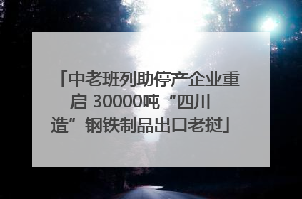 中老班列助停产企业重启 30000吨“四川造”钢铁制品出口老挝