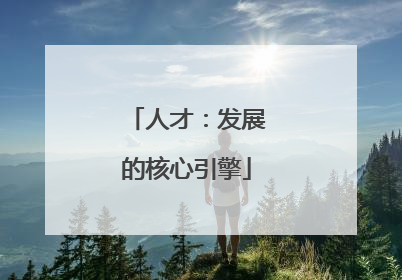 人才：发展的核心引擎