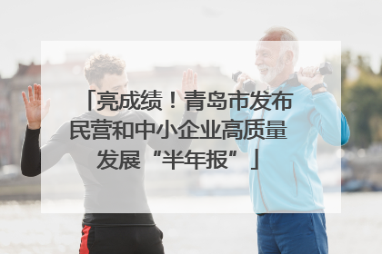 亮成绩！青岛市发布民营和中小企业高质量发展“半年报”