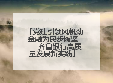 党建引领风帆劲 金融为民步履坚——齐鲁银行高质量发展新实践