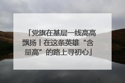党旗在基层一线高高飘扬丨在这条英雄“含量高”的路上寻初心