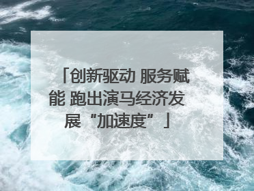 创新驱动 服务赋能 跑出演马经济发展“加速度”
