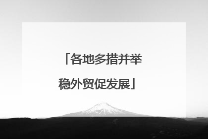 各地多措并举稳外贸促发展