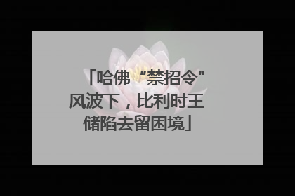 哈佛“禁招令”风波下，比利时王储陷去留困境