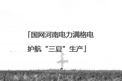 国网河南电力满格电护航“三夏”生产