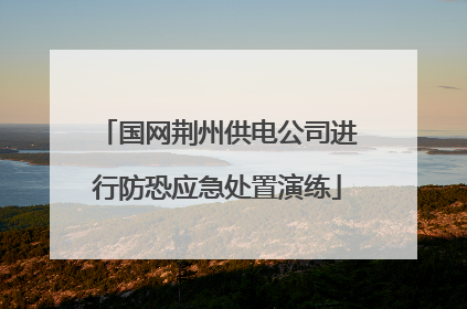 国网荆州供电公司进行防恐应急处置演练