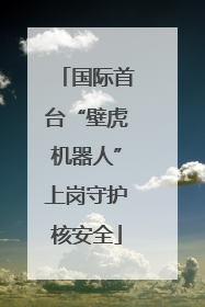 国际首台“壁虎机器人”上岗守护核安全