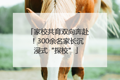 家校共育双向奔赴！300余名家长沉浸式“探校”