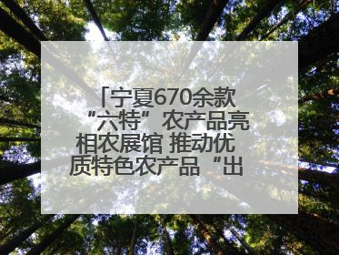 宁夏670余款“六特”农产品亮相农展馆 推动优质特色农产品“出宁进京”