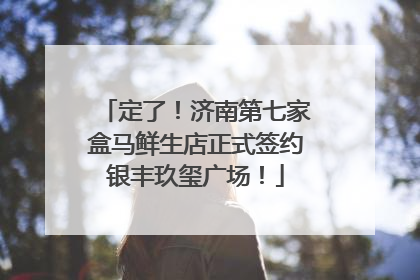 定了！济南第七家盒马鲜生店正式签约银丰玖玺广场！