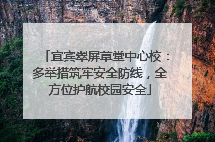 宜宾翠屏草堂中心校：多举措筑牢安全防线，全方位护航校园安全