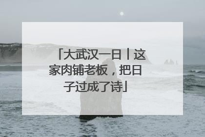 大武汉一日︱这家肉铺老板，把日子过成了诗