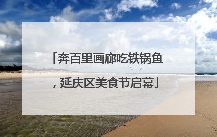 奔百里画廊吃铁锅鱼，延庆区美食节启幕