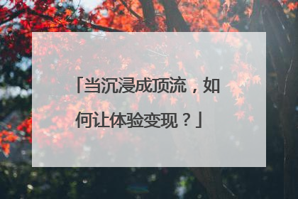 当沉浸成顶流，如何让体验变现？