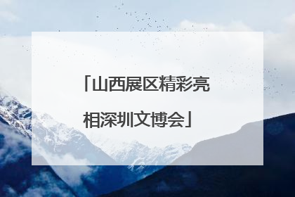 山西展区精彩亮相深圳文博会
