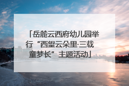 岳麓云西府幼儿园举行“西望云朵里·三载童梦长”主题活动