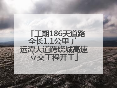 工期186天道路全长1.1公里 广运潭大道跨绕城高速立交工程开工