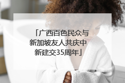 广西百色民众与新加坡友人共庆中新建交35周年