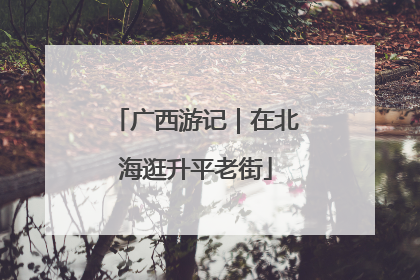 广西游记｜在北海逛升平老街