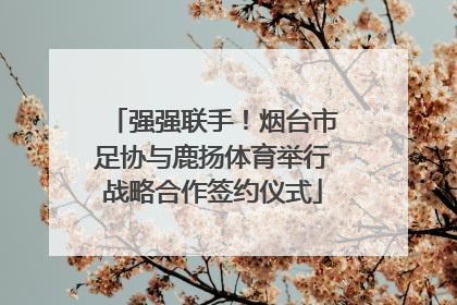 强强联手！烟台市足协与鹿扬体育举行战略合作签约仪式