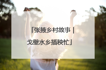 张掖乡村故事｜戈壁水乡插秧忙