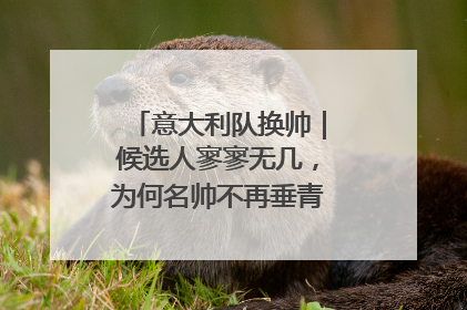 意大利队换帅｜候选人寥寥无几，为何名帅不再垂青“蓝衣军团”？