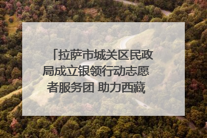 拉萨市城关区民政局成立银领行动志愿者服务团 助力西藏银发经济发展
